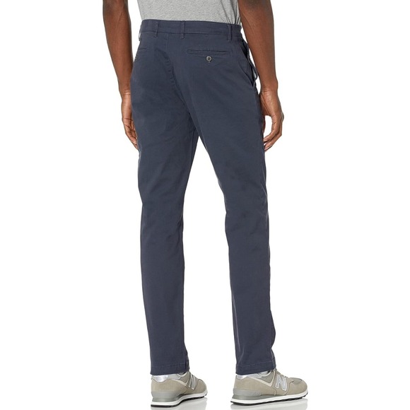 Goodthreads Men's Slim-Fit Washed Comfort Stretch Chino Pant, Navy, 38W x 30L - Picture 4 of 10